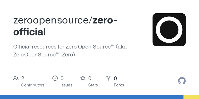 🚀@zeroopensource/zero-official v0.0.2 is live!
