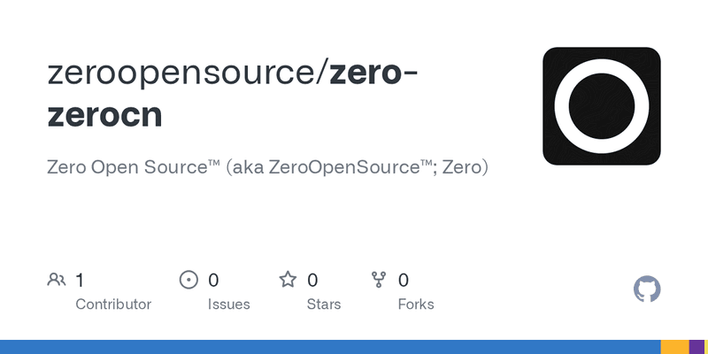 🚀@zeroopensource/zerocn v0.0.1 is live!