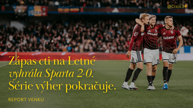 Zápas cti vyhrála Sparta #ReportVenku