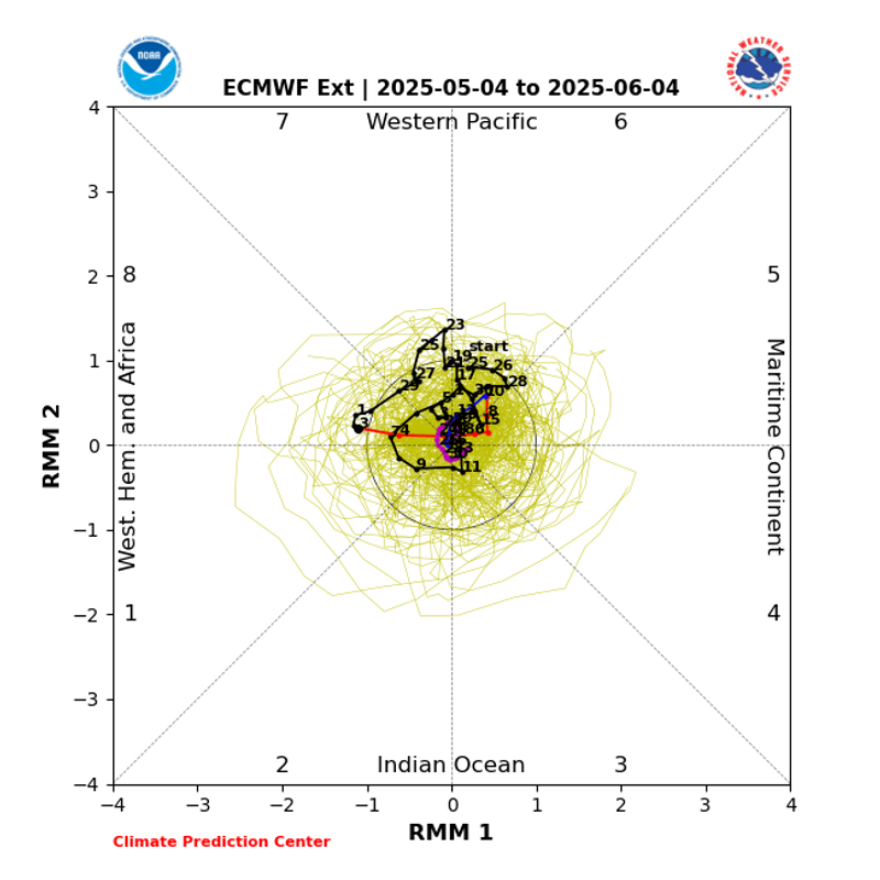A little discussion on the MJO and it's current suppressed activity.