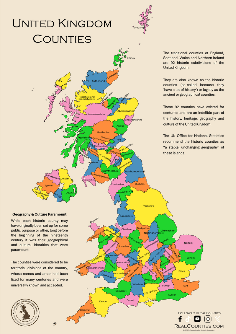 Restore Recognition of True Counties