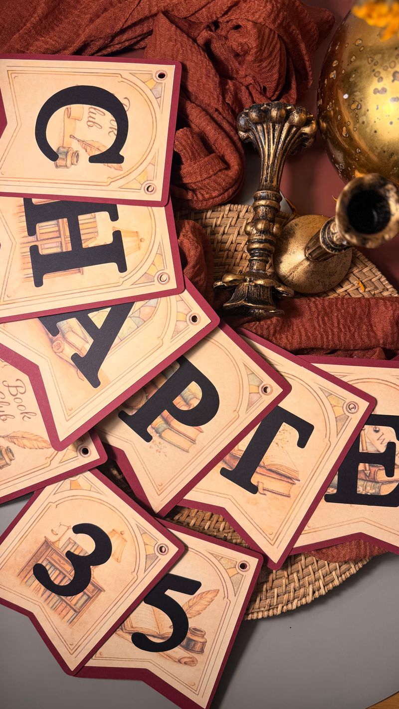 Vintage Book Club Decor
