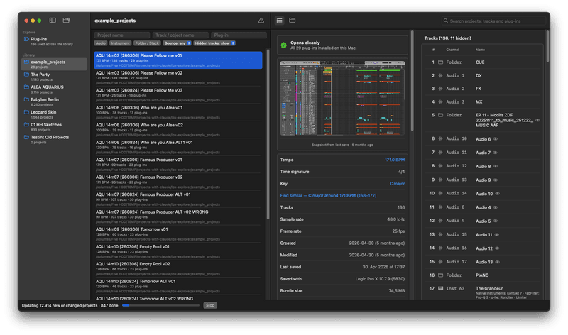 Logic Project File Explorer