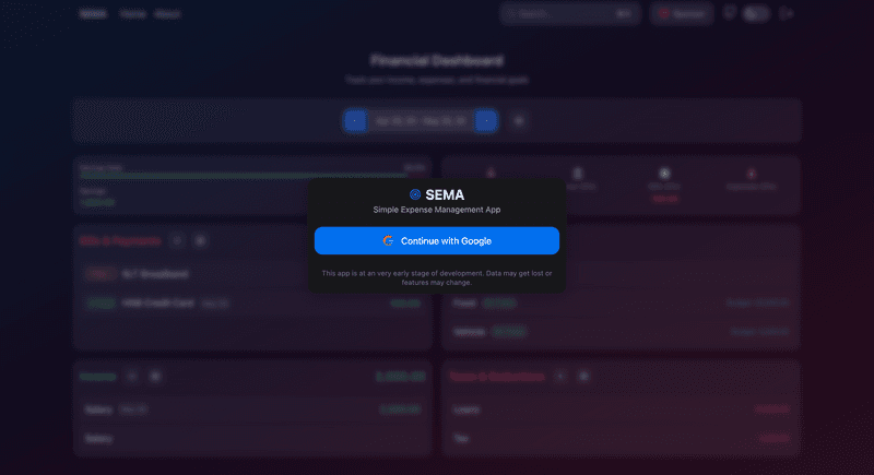 Simple Expense Management App