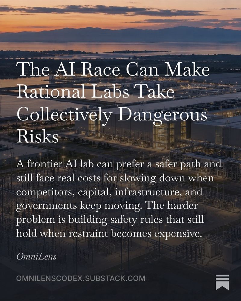The AI race does not need reckless companies to become dangerous.