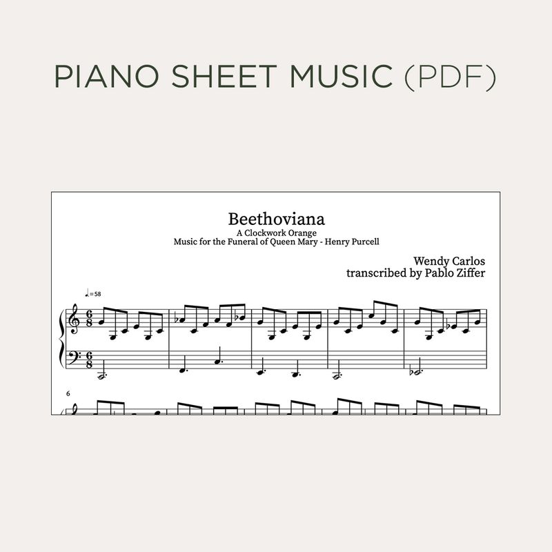 🎬 Beethoviana – Tributo pianístico a Wendy Carlos y Purcell