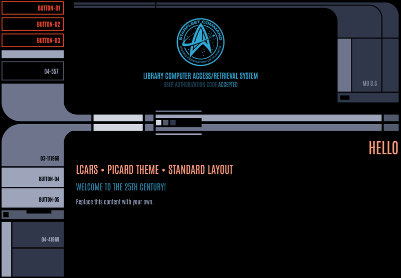 Star Trek LCARS Picard Theme