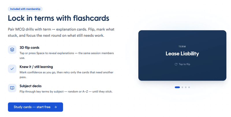 Flashcards are here!