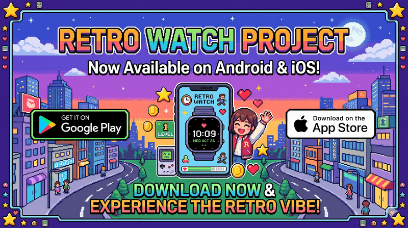 Retro Watch is now on Android and iOS