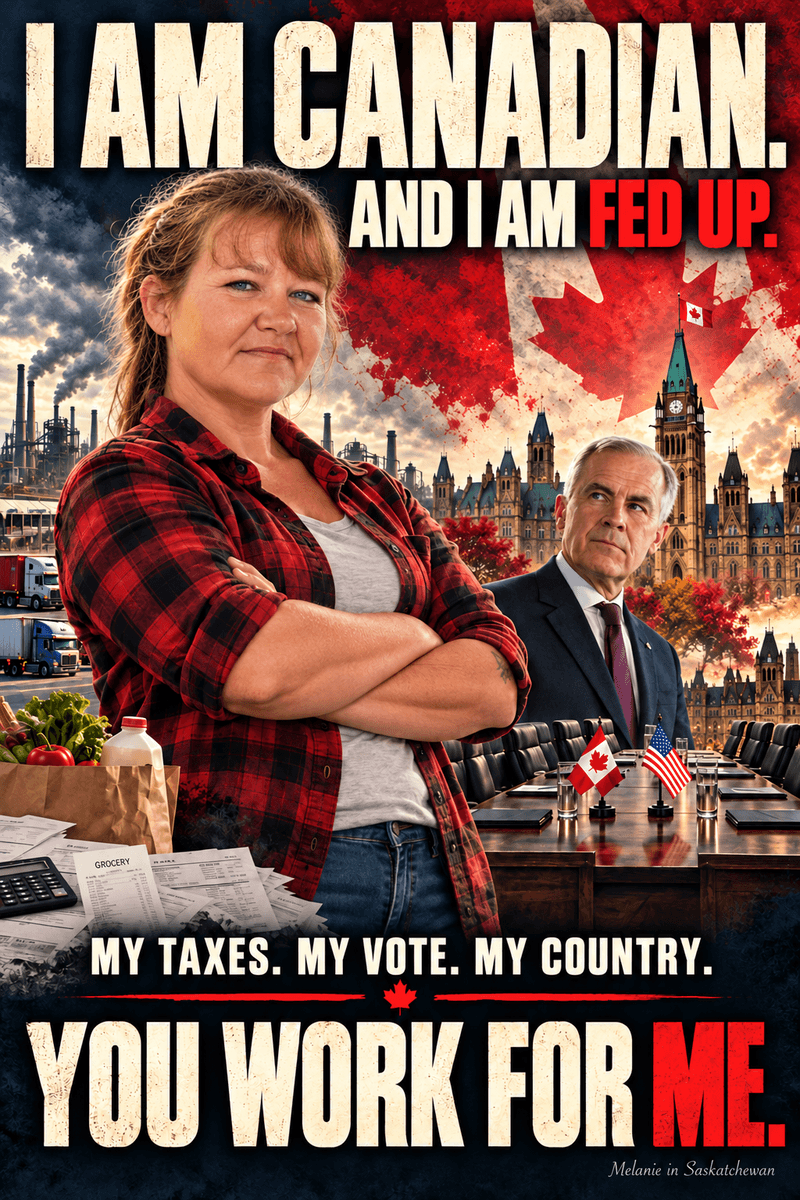 I AM CANADIAN! YOU WORK FOR ME. START ACTING LIKE IT.