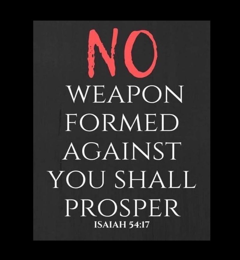 🔥 “No weapon formed against me shall prosper!”