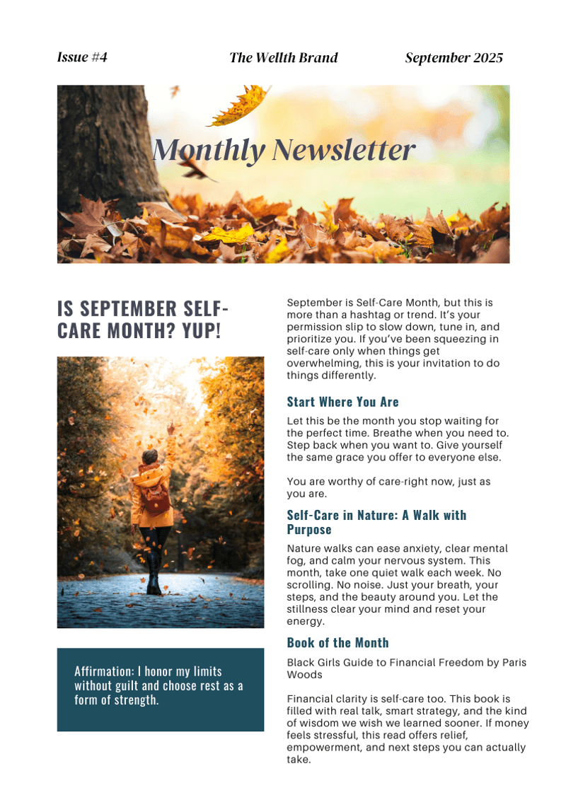 The Calm C.E.O. Note - September Edition