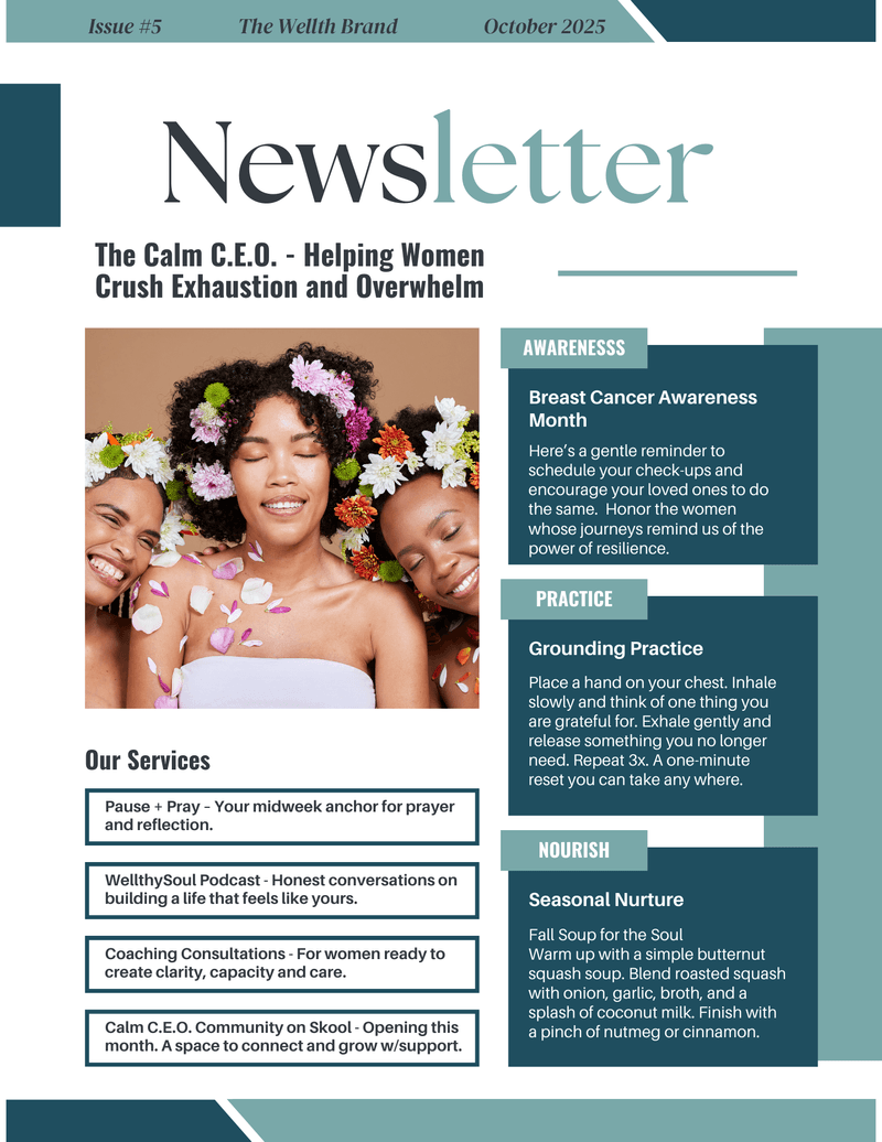 The Calm C.E.O. Note - October Edition