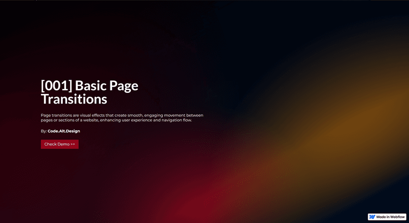 [001] Seamless Page Transitions