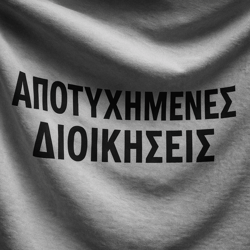Αποτυχημένες διοικήσεις