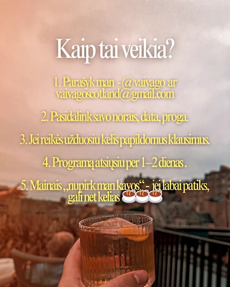 Nepamirštamas Pasimatymas Edinburge 🧡