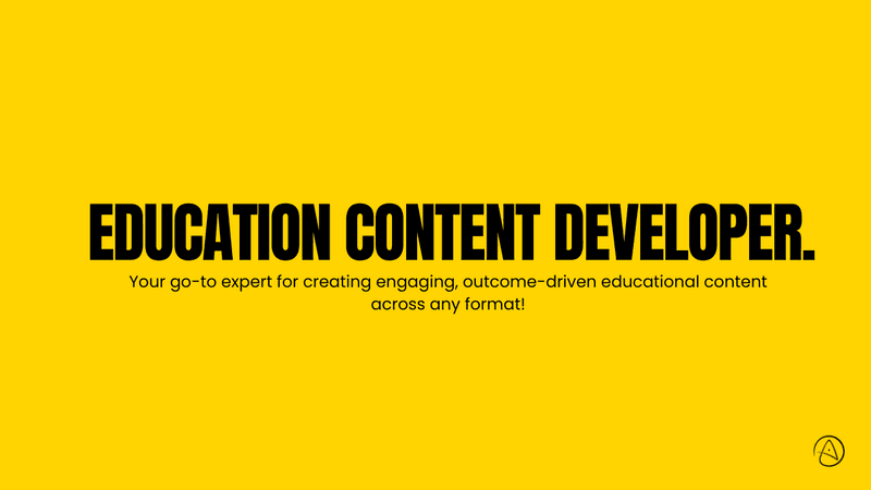 Education Content Developer GPT.