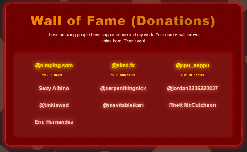Introducing the Wall of Fame!