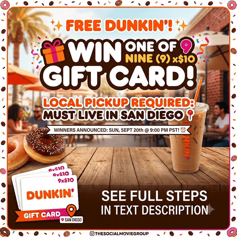 Free Dunkin Gift Cards