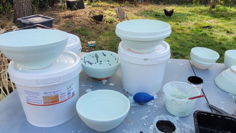Pottery Glazing