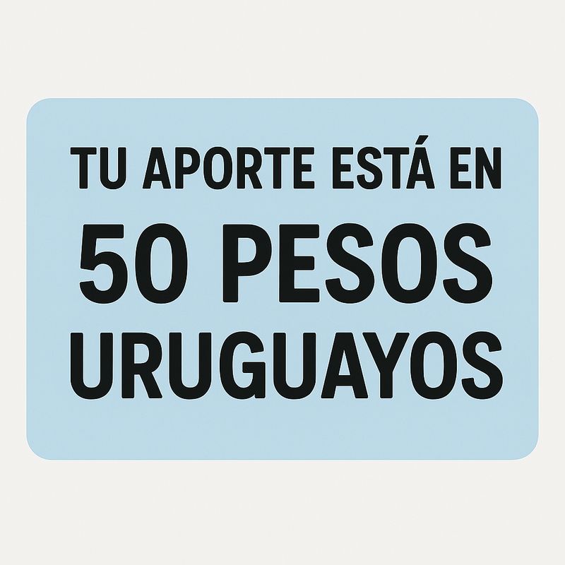 Ayuda con $uruguayos