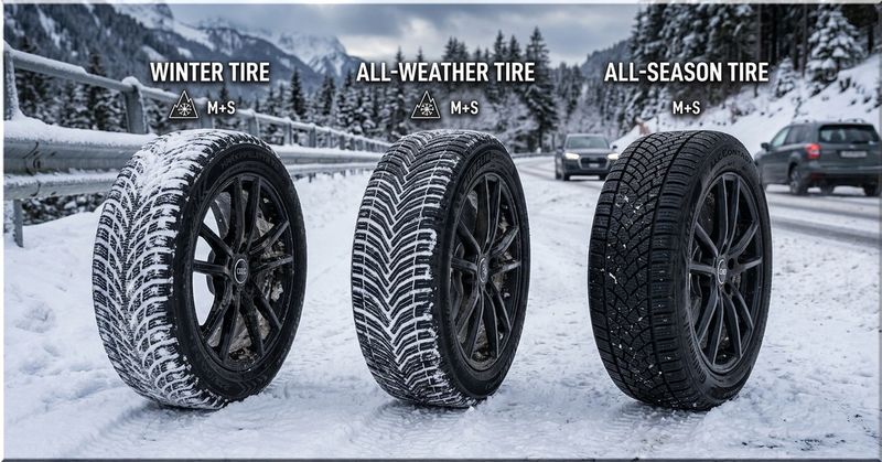 Winter vs. All-Season vs. All-Weather Tires: Which Set Fits Your Roads?