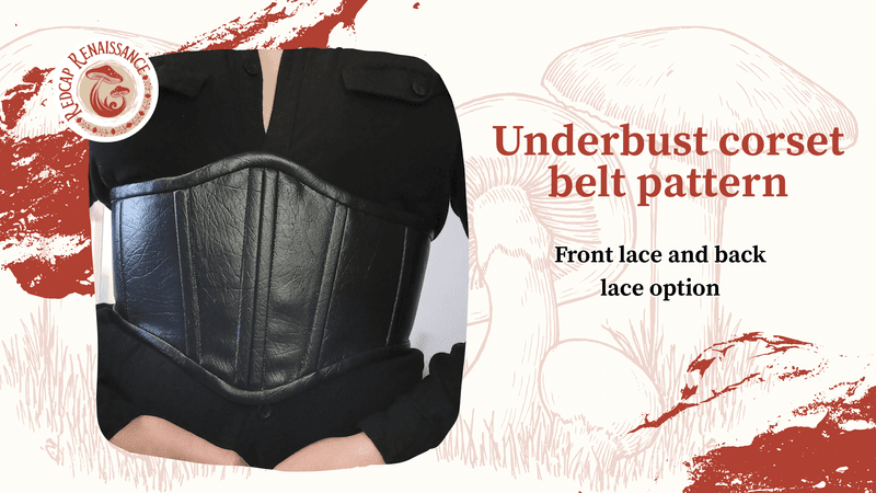 Beginner underbust corset pattern.