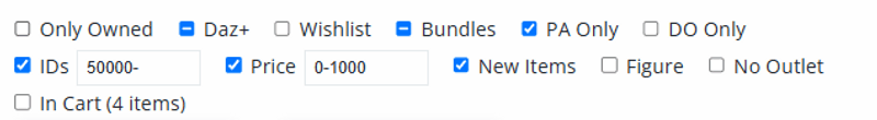 Extra Shop Filters+