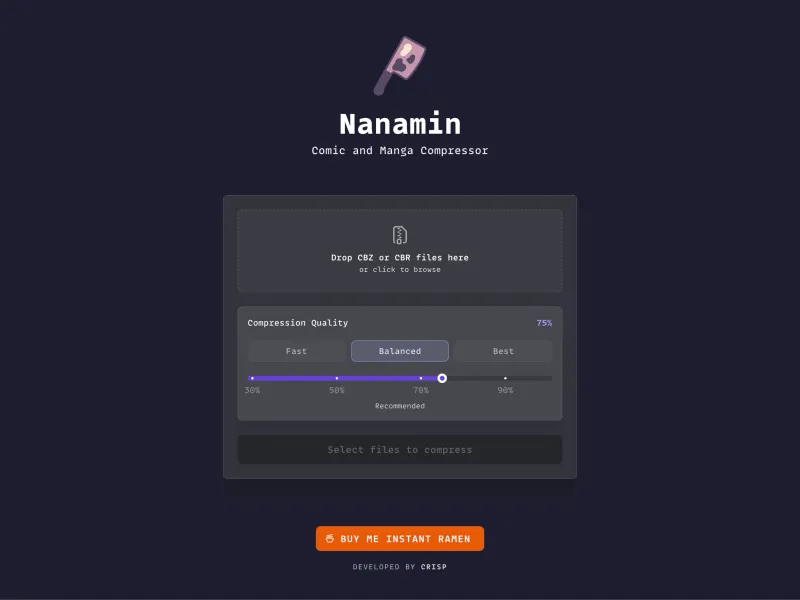 Nanamin – Comic and Manga Compressor 💥