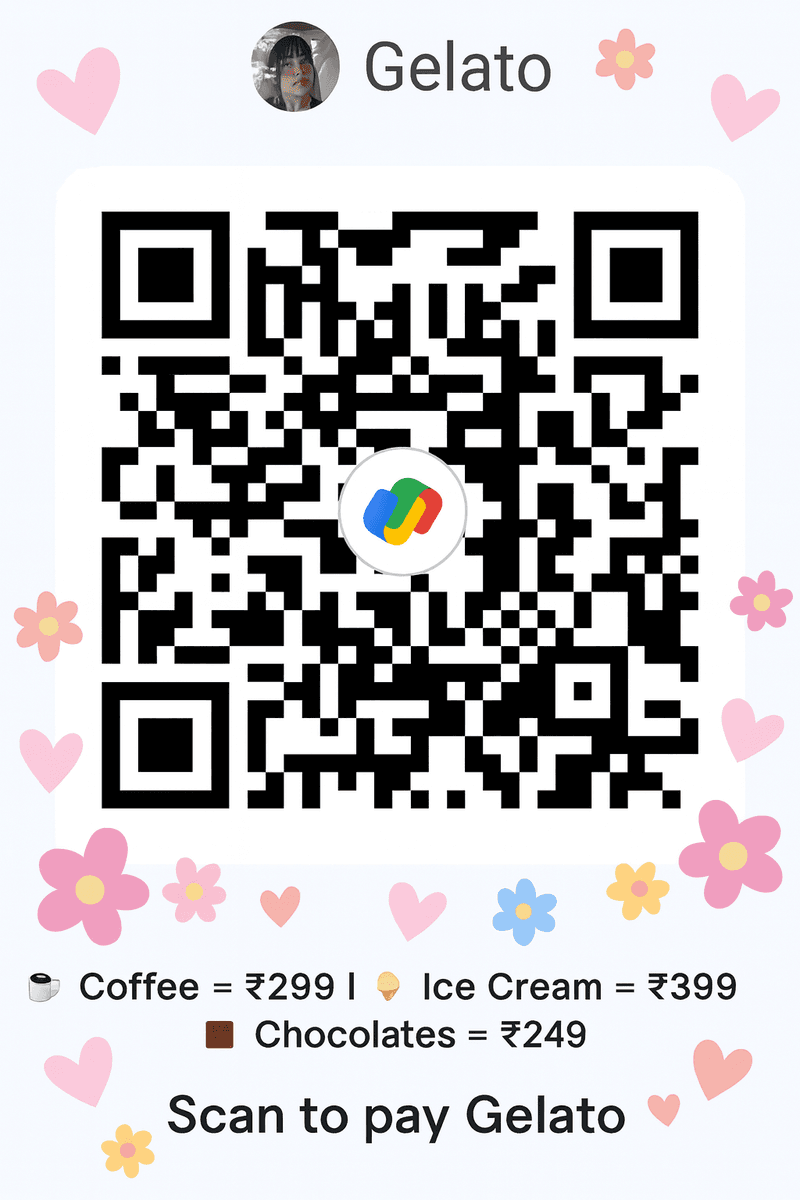 Prefer UPI? Scan here ❤️💕