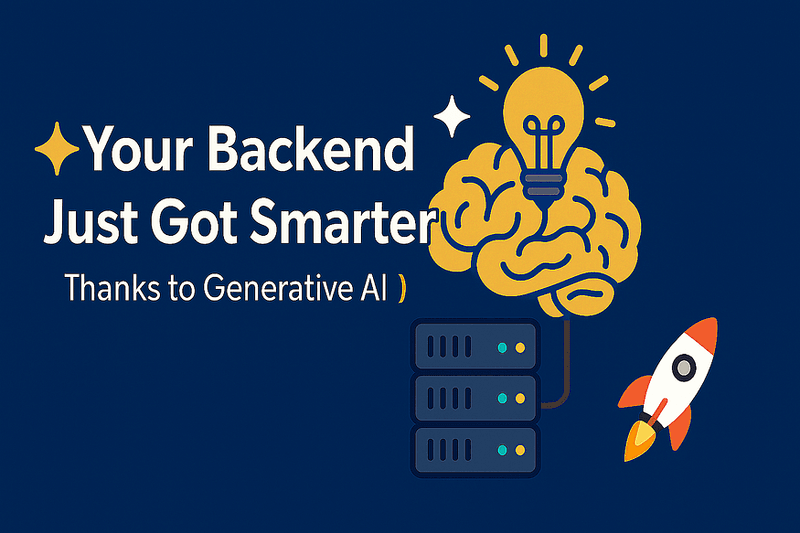 Your Backend Just Got Smarter 🤖 (Thanks to Generative AI 🚀)