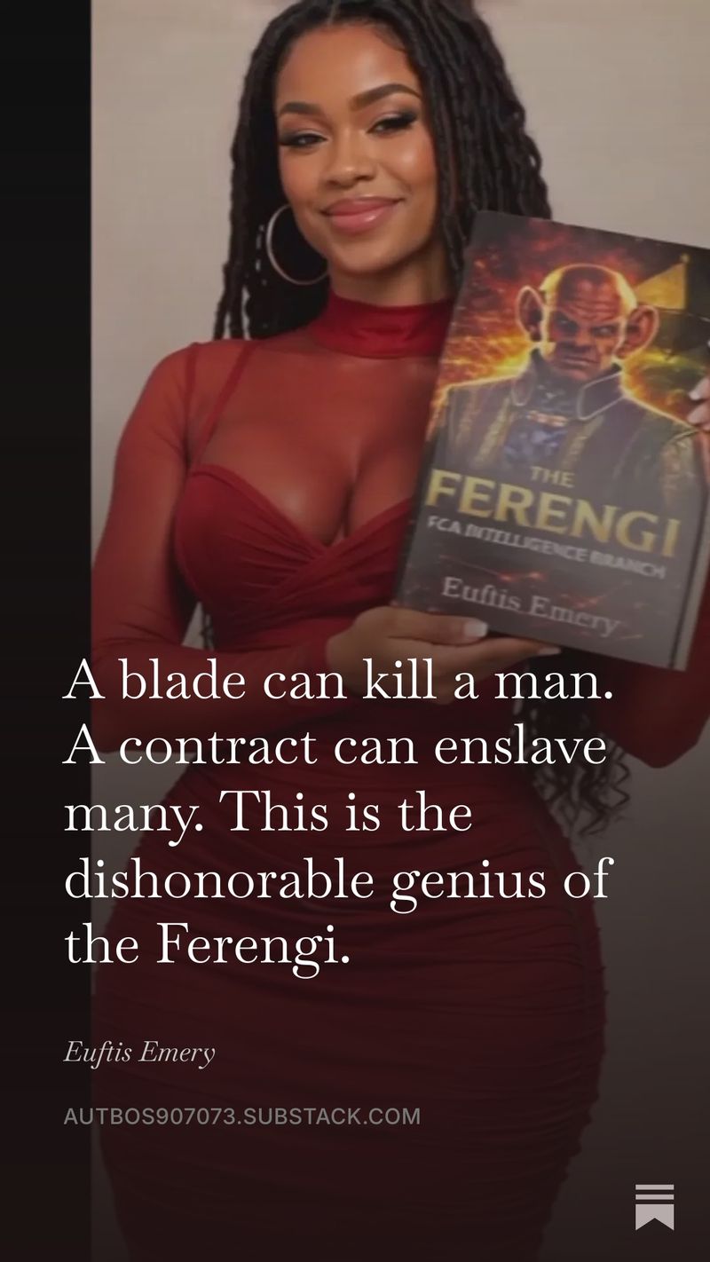 A blade can kill a man. A contract can enslave many. This is the dishonorable genius of th