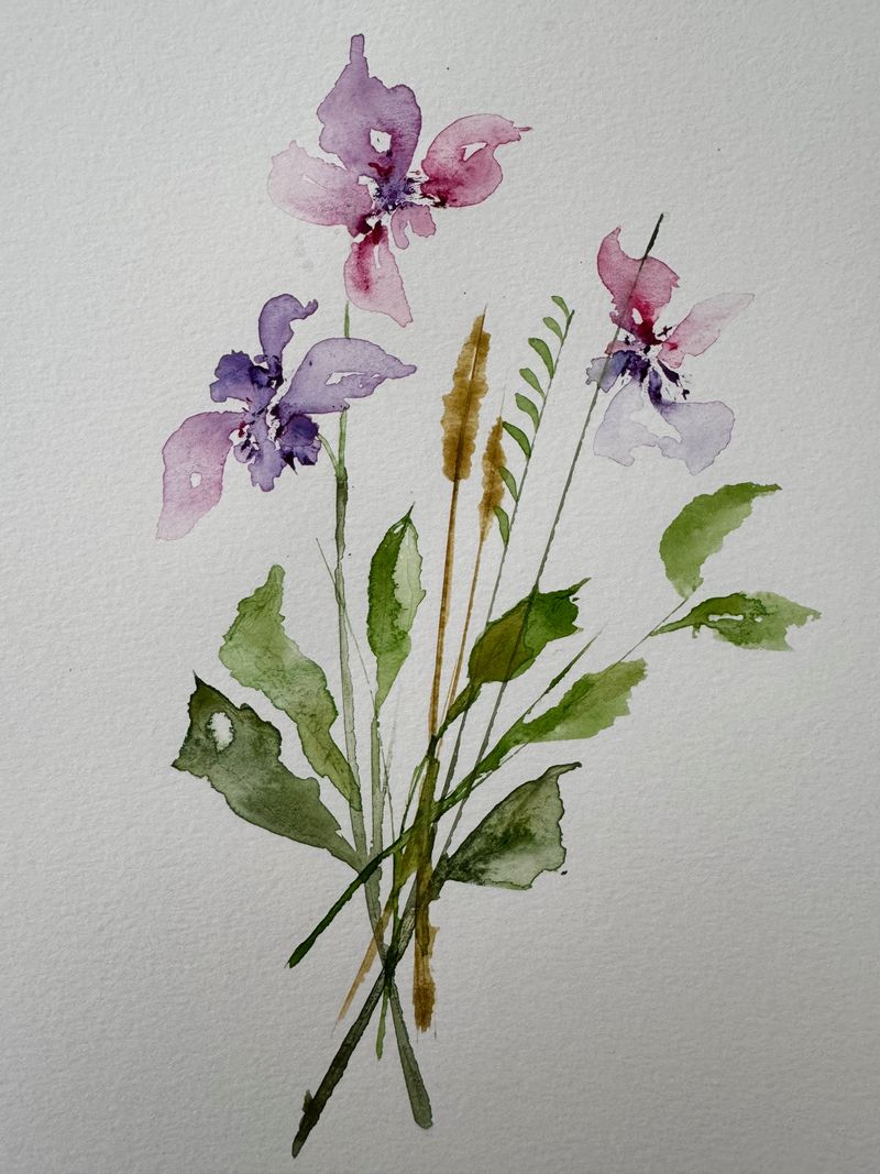 Watercolor, 9x12 inches