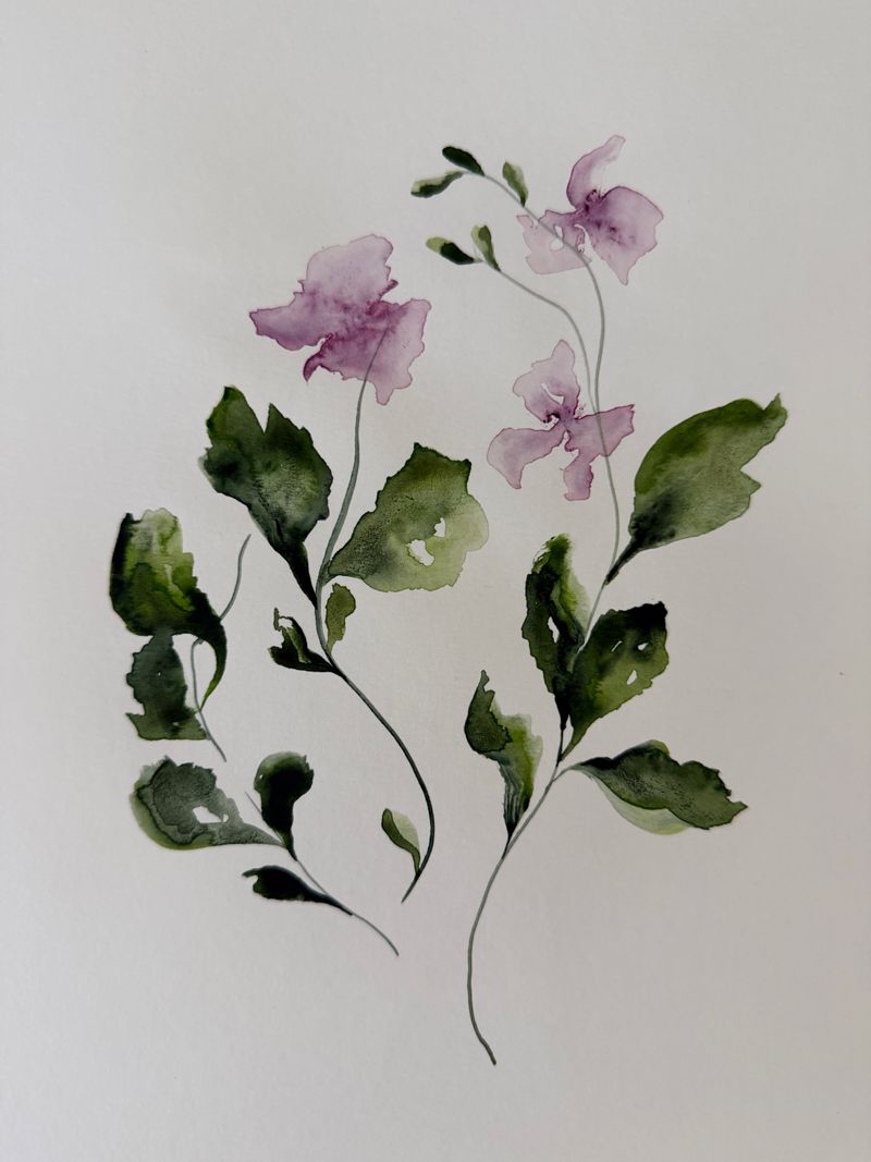 Watercolor, 9x12 inches