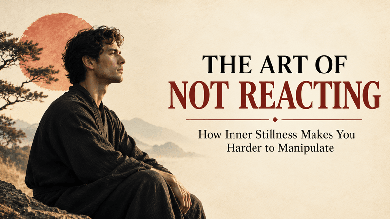 THE ART OF NOT REACTING