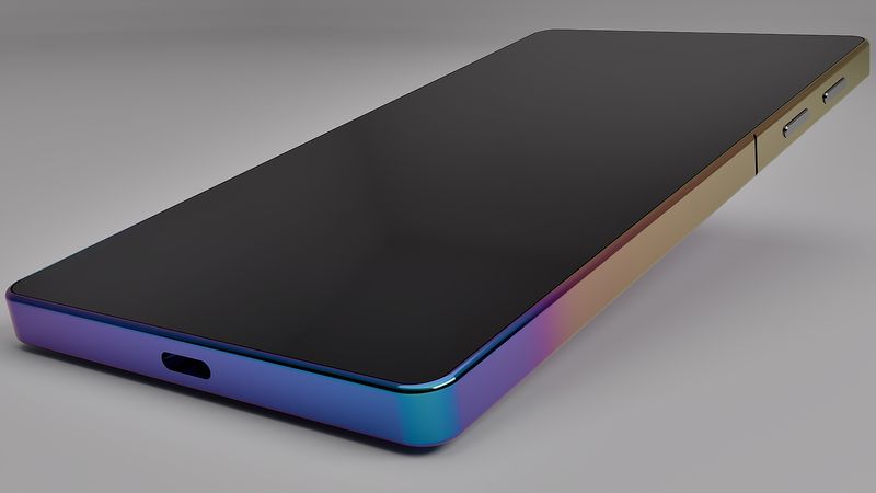Blender 5 rendered material thin film