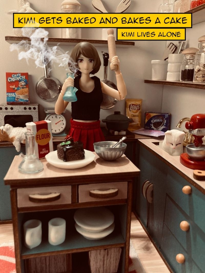 Kimi gets baked and bakes a cake
