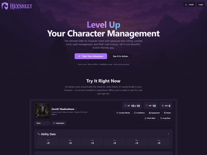 Hexsheet Beta Launches!