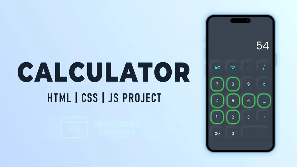 Build a Responsive Calculator Using HTML, CSS & JavaScript — Harinath V ...