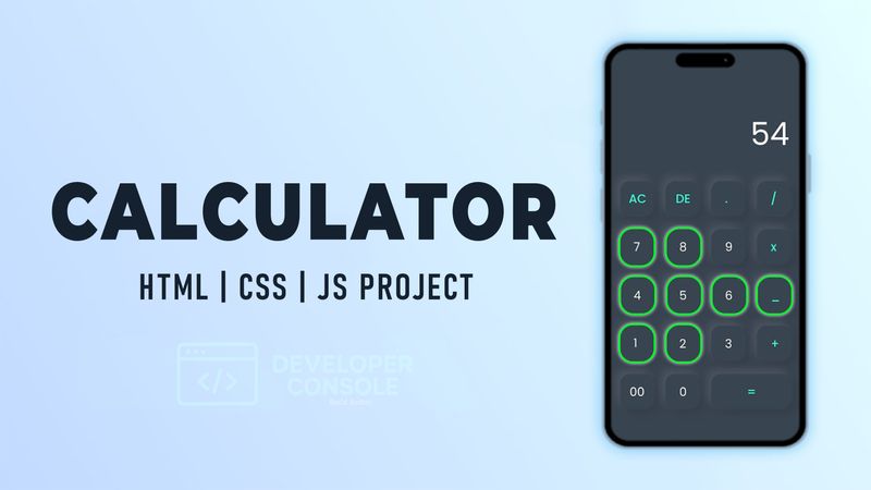 Build a Responsive Calculator Using HTML, CSS & JavaScript