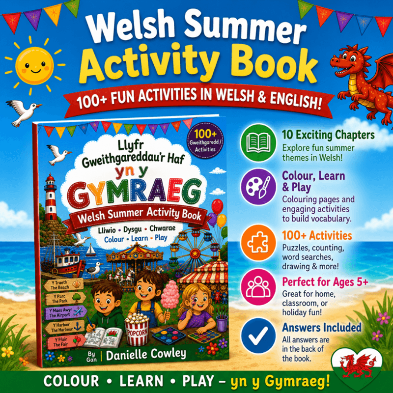 ☀️ NEW! My Welsh Summer Activity Book is here!