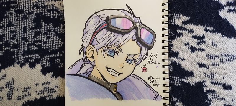 Epel Felmier (Spelldrive Uniform) - Sketchbook Drawing - Part 3