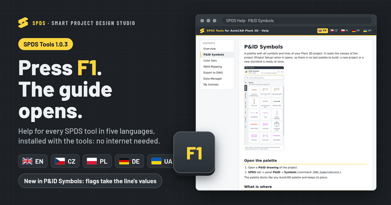 SPDS Tools 1.0.3: help in five languages