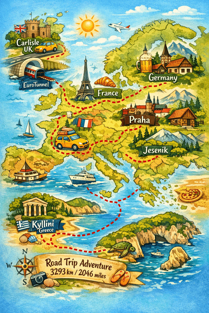 🌍 A Road Trip Across Europe