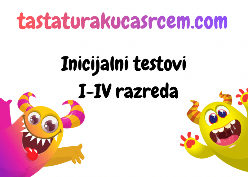 Inicijalni testovi za početak školske godine