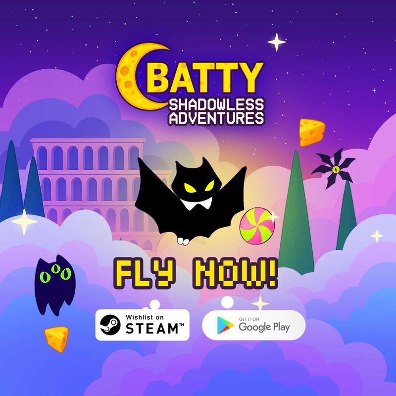 Batty Shadowless Adventures is now available on Google Play! (Open Beta 00.2)