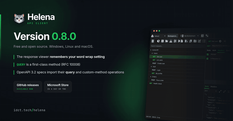 Helena 0.8.0 is out