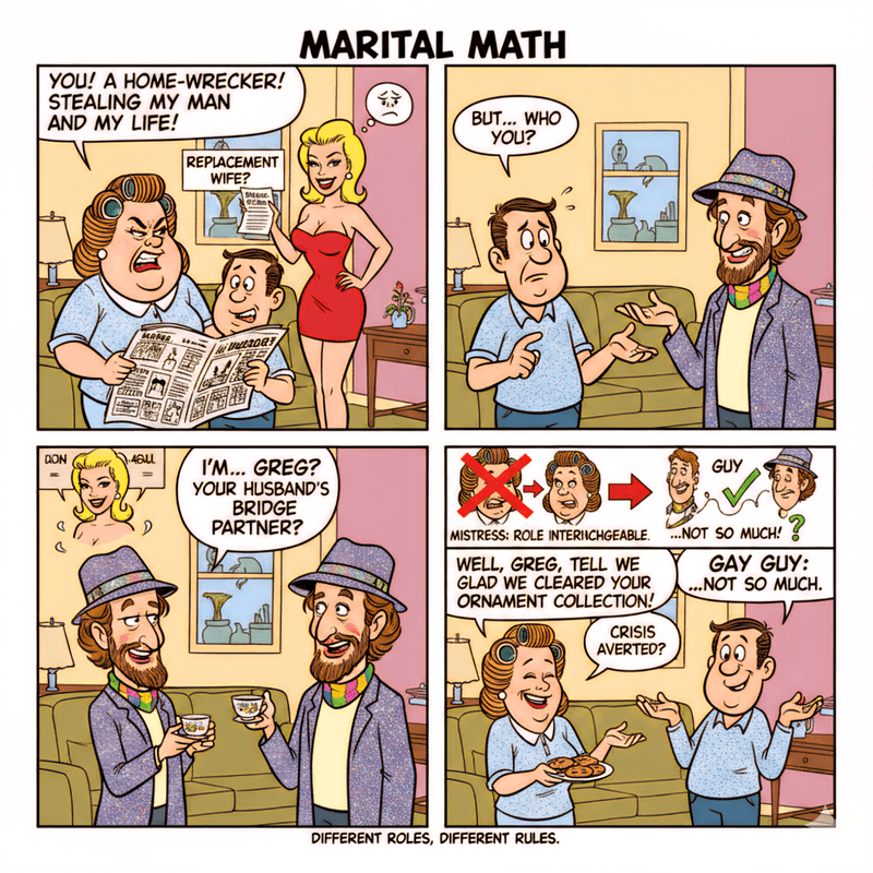The Accidental Advantage of Being the âOther Manâ (But Not That Other Man)