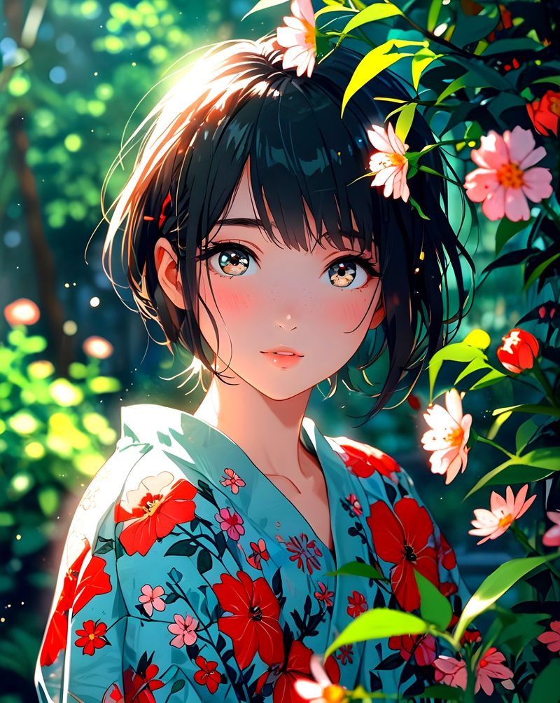 This garden mirrors the calm within my heart..