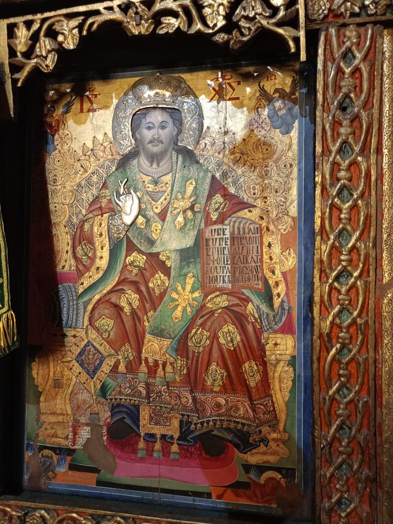 The hagiography of Jesus Christ by a painter of Samarina at the church of Saint Nicolaos,
